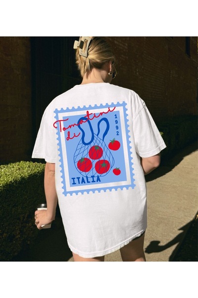 Jose Clothing Tricou imprimat cu mânecă scurtă cu croială supradimensionată