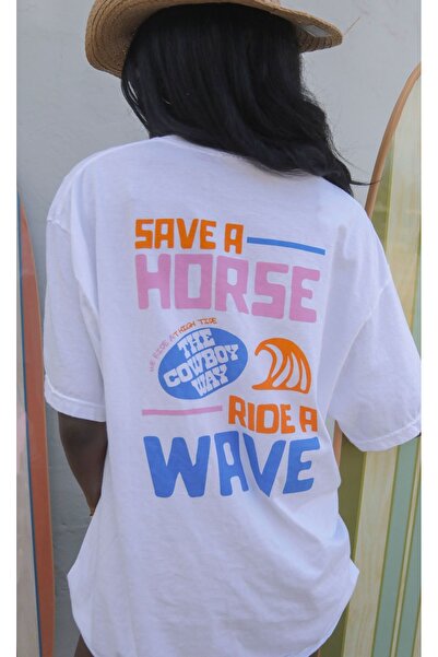 Bengi Clothing تي شيرت مطبوع بأكمام قصيرة وقصة كبيرة الحجم