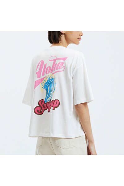 Jose Clothing Tricou imprimat cu mânecă scurtă cu croială supradimensionată