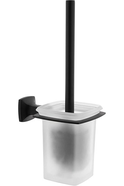 STOREMAX Ntwork Base 400 A4412536 Toilet Brush Holder, through Wall, Matte Black Art 1087243
