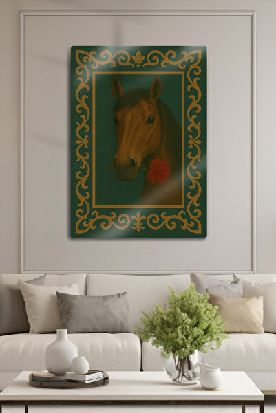 DekorHane Sjajni otisak na metalu - Slika konja