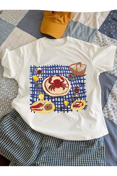 Jose Clothing Oversize Kesim Kısa Kollu Baskılı T-shirt