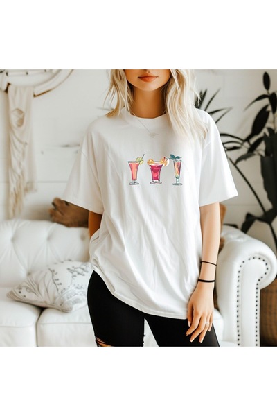 Jose Clothing تي شيرت مطبوع بأكمام قصيرة وقصة كبيرة الحجم