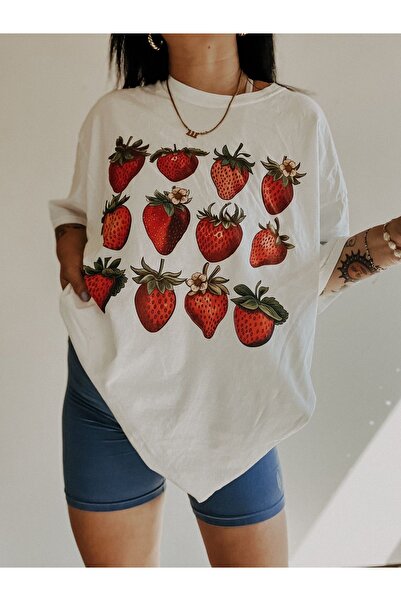 Jose Clothing Tricou imprimat cu mânecă scurtă cu croială supradimensionată