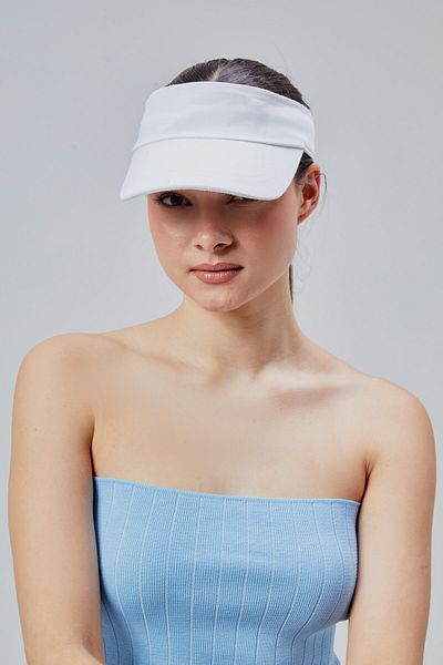derikem Women's Basic Velcro Adjustable Tennis Visor Golf Cap Sunscreen Visor