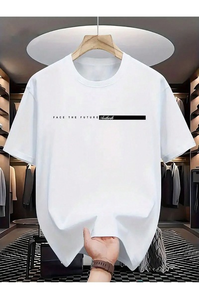 Jose Clothing تي شيرت مطبوع بأكمام قصيرة وقصة كبيرة الحجم