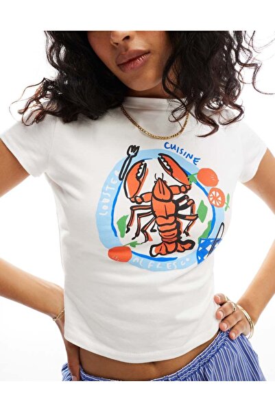 Bengi Clothing تي شيرت مطبوع بأكمام قصيرة وقصة كبيرة الحجم