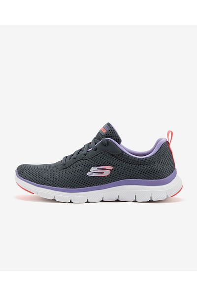 SKECHERS Flex Appeal 4.0 - Brilliant V Women's Gray Sneakers149303 Ccpr