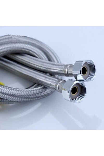STOREMAX Bystoreby Steel Toilet Connection Hose 3/8X3/8' 30 cm 2 Pieces Newdesing 646268