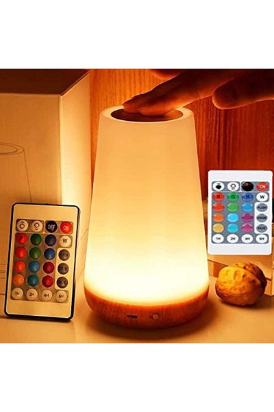 Generic مصباح ليلي LED، مصباح طاولة بجانب السرير لغرفة الأطفال وغرفة النوم في الهواء الطلق، مصباح مكتب قابل للتعتيم للعناية بالعين