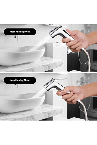 JOMOO Shattaf Set, Bidet Sprayer for Toilet with 47inches Stainless Steel Bidet Hose, Wall Mounted H