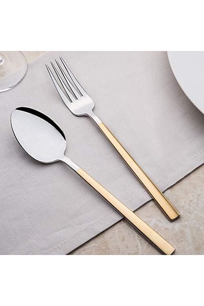 STOREMAX Dalyan Gold Satin 30 Piece Small Family Set