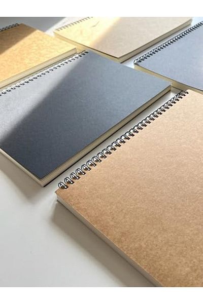STOREMAX Svticaret Promotional Spiral Notebook, B5 Size with Black Cover (182X257 mm), 100 Sheets (Unlined)