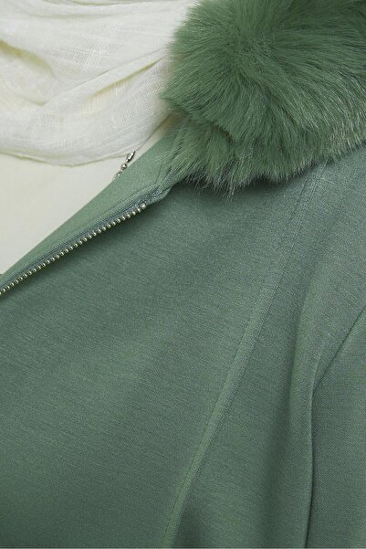 Alvina 45217 Model Fur Detailed Pants Set