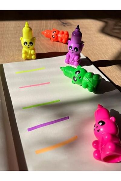STOREMAX Svticaret Design Highlighter Artistic Marker Pen Set - 5 Assorted Colors Mhm 1053513