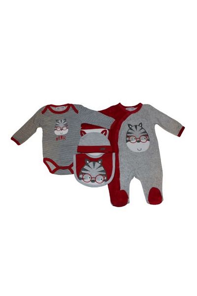 Tom & Kiddy Set bebe, TOM & KIDDY, Rosu 6-9 luni