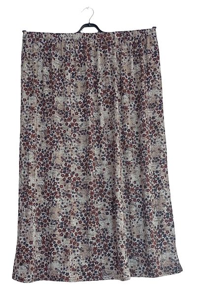 Alıç Φούστα Mother's Βιολετί Υφασμάτινη Φούστα Oversize Cut Συνδυασμένη Φούστα με σχέδια