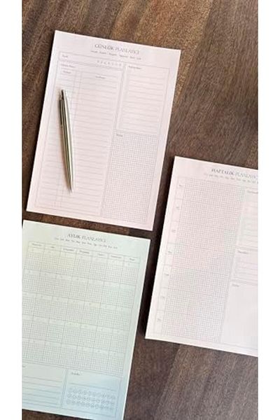STOREMAX Muartshop Promotion 3-Piece Desktop Planner Set (Daily Planner, Weekly Planner