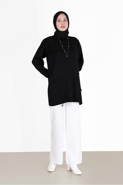 Alvina TIE-DETAILED KNITWEAR TUNIC 42044