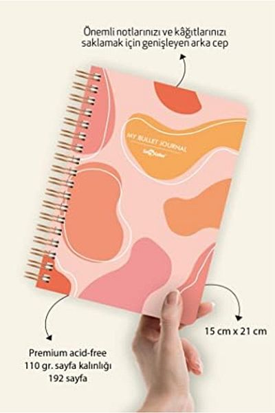 STOREMAX Sellbuystore Color Dotted Bullet Journal Pro Notebook Pastel Lava A5 1053513