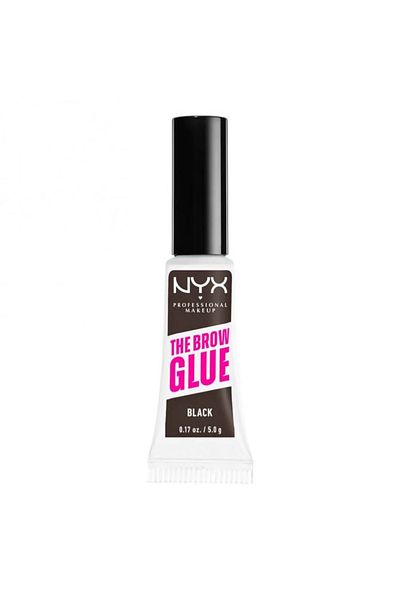 NYX The Brow Glow Professional Mascara, Long-Lasting Eyebrow Setting Gel - Clear, Medium Brown, Dark Brown, Black