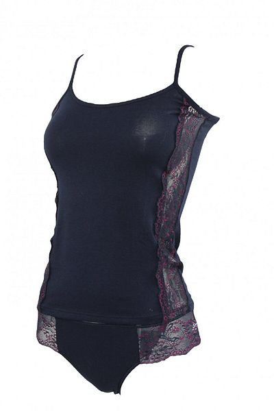 Magic dream Set maiou si chiloti dama Vis magic, model 8159, Albastru S INTL
