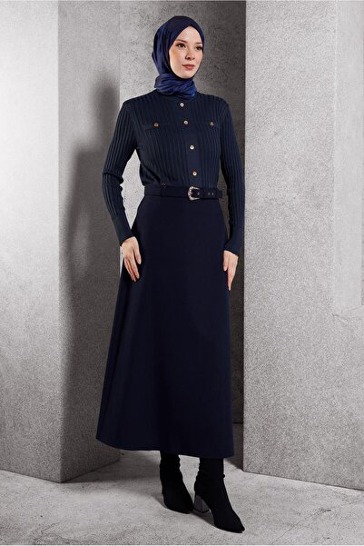 Alvina Belted Long Skirt 60617