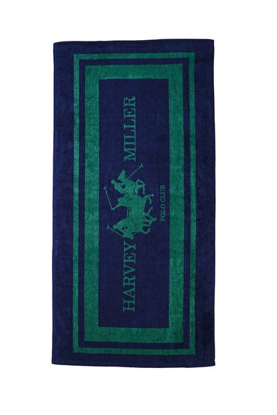 Harvey Miller Polo Club Badetuch Beachtowel mit Beutel, Strandtuch, Saunatuch