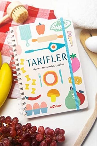 STOREMAX Sellbuystore Color Cooking Recipe Notebook Visual Spiral Beige 1053513