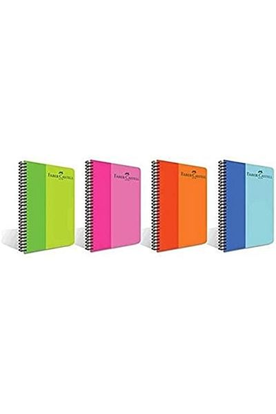 STOREMAX Caiet spiralat bicolor MU-ARTSHOP, A4, 80 coli, hârtie 70 g, linie, copertă durabilă din PP, Asor