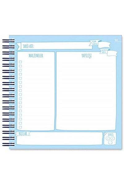 STOREMAX Sellbuystore Color Food Recipe Notebook with Spiral Colored Bookmark 1053513