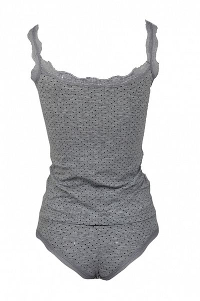 Magic dream Magic dream women's tank top and panties set, model 8137, Grey M INTL