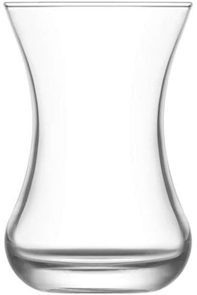 STOREMAX Ntwork Bunch of 6 Tea Cups, 135 Cc, Glass Art 1087243