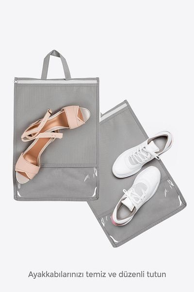 Helen's Home 10 Pieces of Shoes with Windows - Cabinet Drawer Luggage Travel Bag