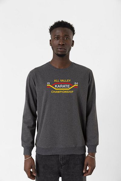 Tshirthane Cobra Kai All Valley Karate Championship 1984 Smoked ανδρικό φούτερ 2ip