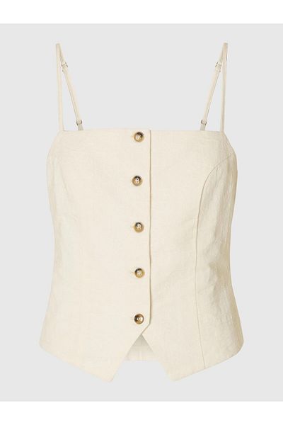 Selected Femme Spaghettiträger-Top Baumwollmix