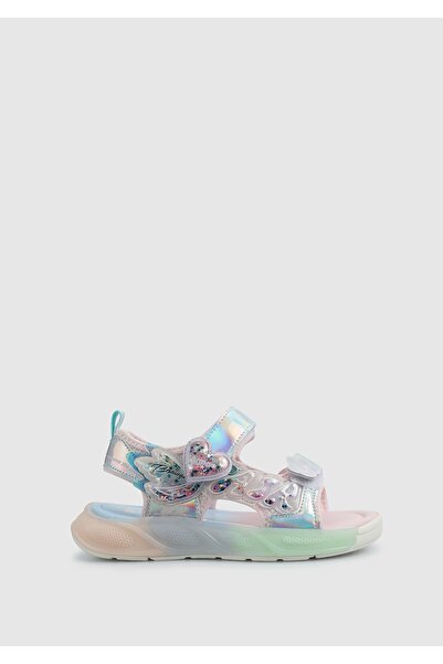 Kiddo Срібні дитячі сандалі для дівчаток
