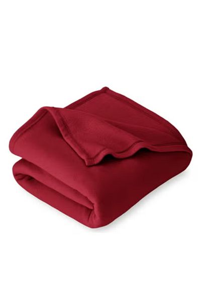 BSB HOME ® 220 GSM Premium Plush Single Blanket for Bed, Sofa,Travel, Camping | 150 * 220 cm | RED