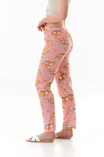 Fulla Moda Teddy Bear Printed Pajama Bottoms