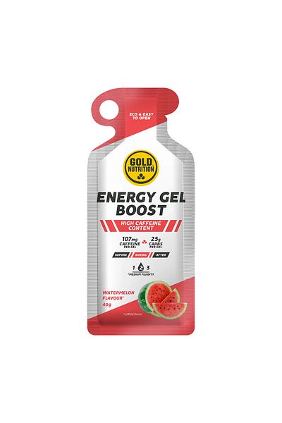 GOLDNUTRITION Watermelon Energy Gel, Boost Energy Gel, Box of 16 Gels