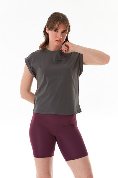 Fulla Moda Text Embossed Printed Japone Sleeve T-Shirt