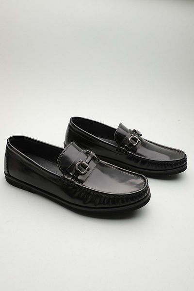 Gondol Men's Genuine Leather Classic Loafer Black 42 Ttx. 601111