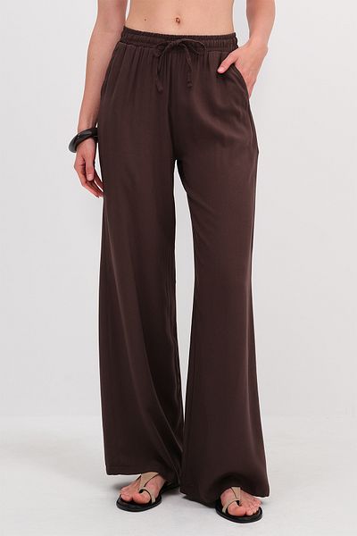 Addax Front Tie Wide Leg Trousers Pn16791-İ13