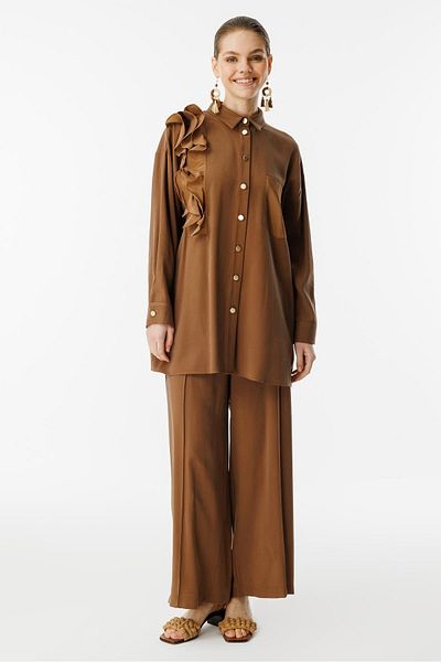 Ghisa Camel Shoulderable Suit