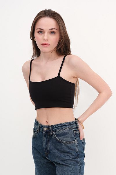 Addax Strappy Crop Tank Top A0091