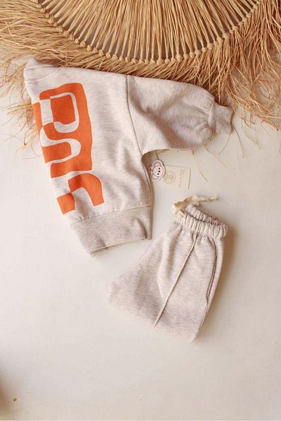 OhlalaKoala Orange Kids Tracksuit Set - Back Printed