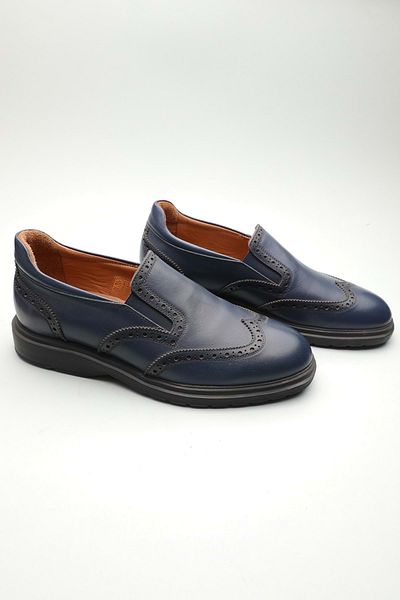 Gondol Men's Genuine Leather Classic Loafer Navy Blue 42 Ttx. 601132