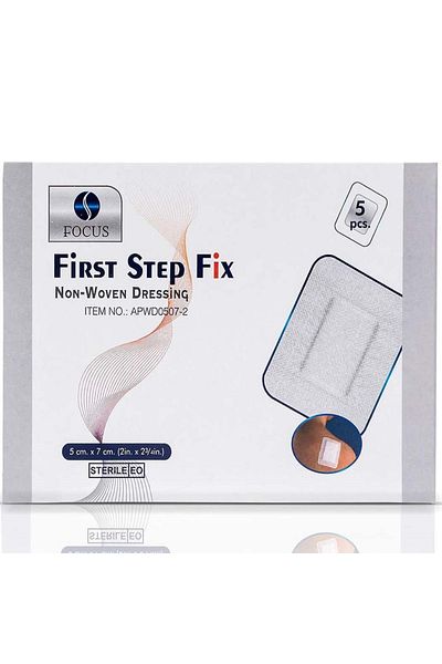 First Step FIX 5x7CM 5S NON-WOVEN DRESSING-FOCUS