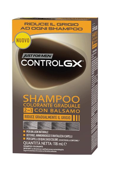 Just For Men Controlgx 2in1 Gray Shampoo - Hair Darkening, 118ml