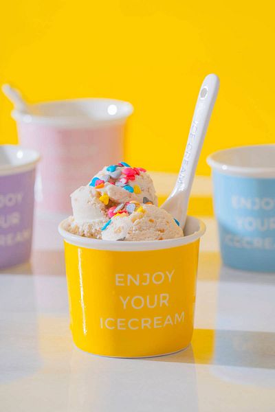 ACAR Blush 4-Piece Ice Cream Bowl Set - 200 ml